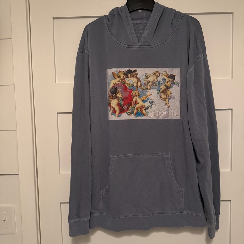 Boys lie denim graphic oversized hooded sweatshirt hoodie angels 23421 - Picture 10 of 16